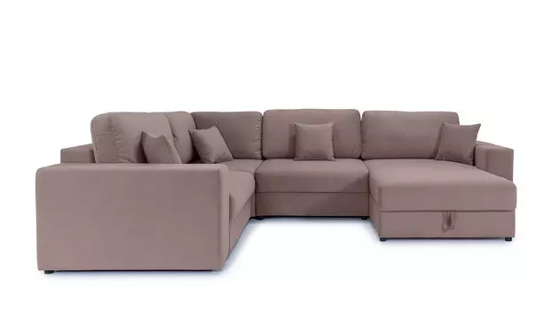 П-образный диван 4-местный Conti с полкой R