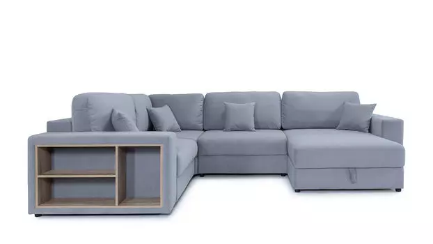 П-образный диван 4-местный Conti с полкой L