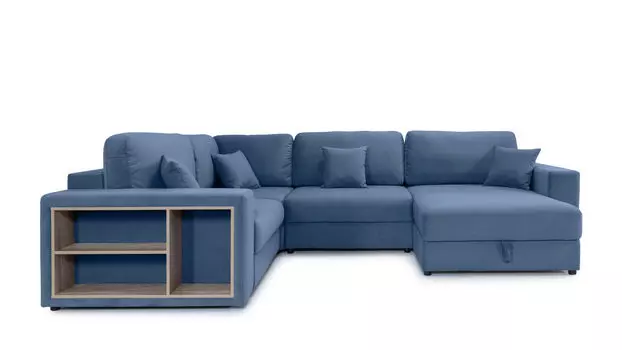 П-образный диван 4-местный Conti с полками LR