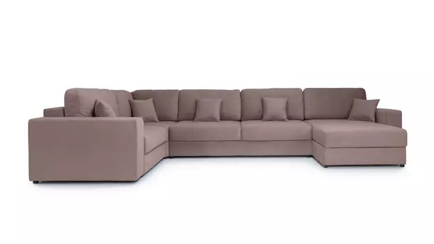 П-образный диван 5-местный Conti с полкой R