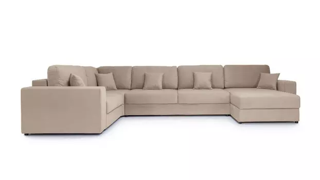 П-образный диван 5-местный Conti с полкой R