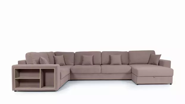 П-образный диван 5-местный Conti с полками LR