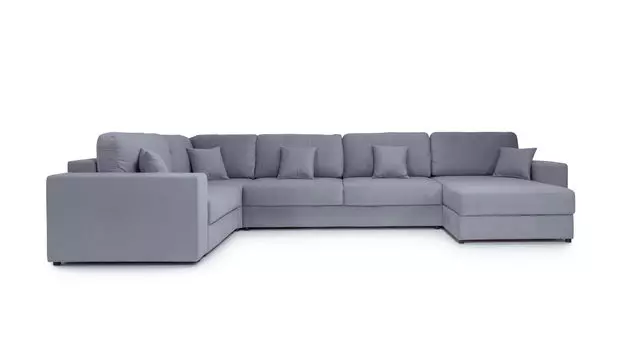 П-образный диван 5-местный Conti с полкой R