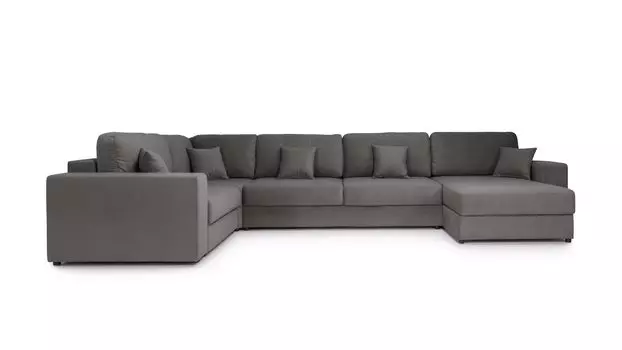 П-образный диван 5-местный Conti с полкой R