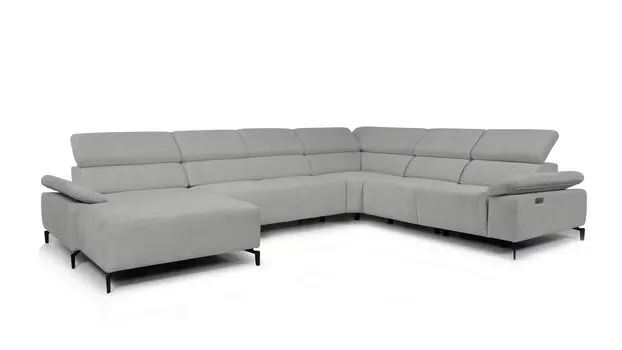 П-образный диван Square new с реклайнером справа