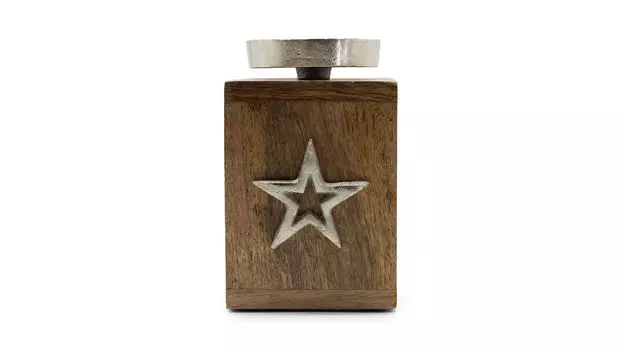 Подсвечник Alustar 16 натурально-серебряный