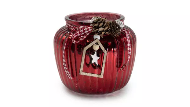 Подсвечник Holiday new 15 15 13 красный