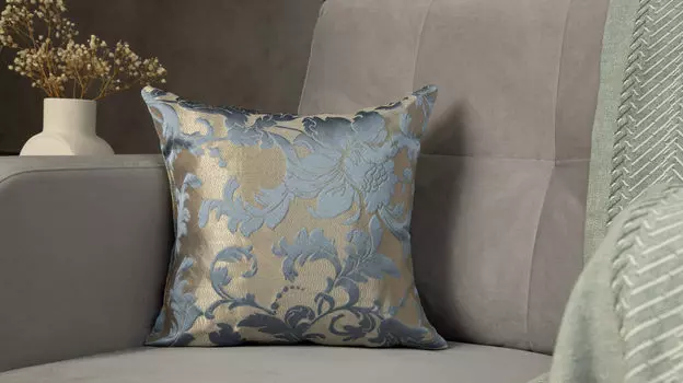 Подушка декоративная Ludovik Flower Blue