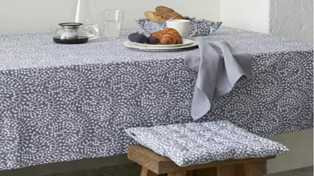 Подушка на стул Scandinavian touch 40 40 см цвет спелая смородина серый