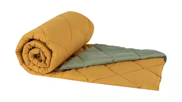 Покрывало детское Bubble, цвет горчичный, зеленый