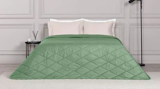 Покрывало хлопковое Askona Cotton Sateen, цвет Розмарин