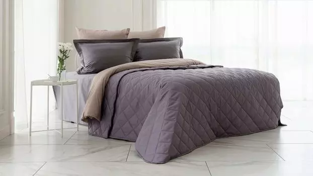 Покрывало хлопковое Askona Home, цвет лиловая дымка