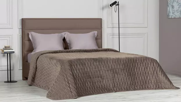 Покрывало стеганое Velvet Edition (ромб), цвет Эспрессо
