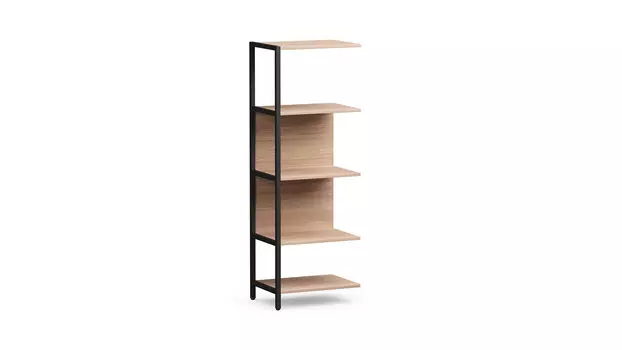 Полустеллаж Garder, цвет Дуб медовый, черный металл