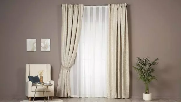 Портьера Askona Home Linen 185 300 завиток