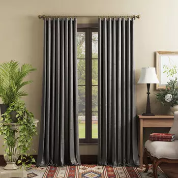 Портьера Askona Home Palermo серый