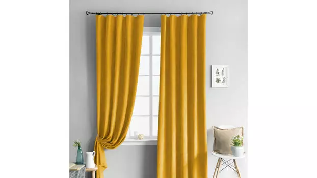 Комплект портьер Askona Home Tina 145 270 желтый