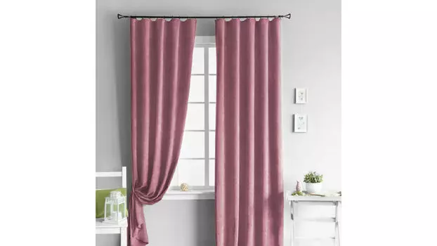 Комплект портьер Askona Home Tina 145 270 розовый