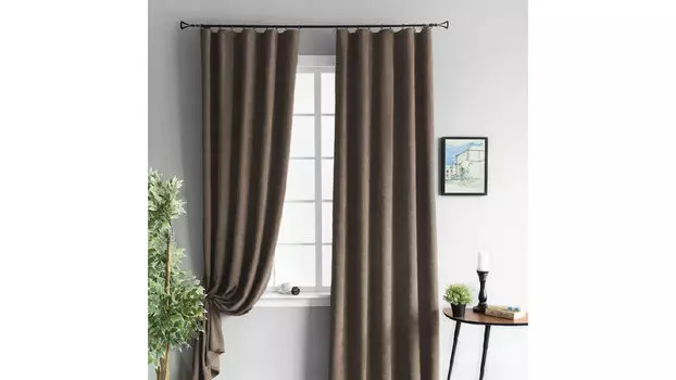 Комплект портьер Askona Home Tina 145 270 коричневый