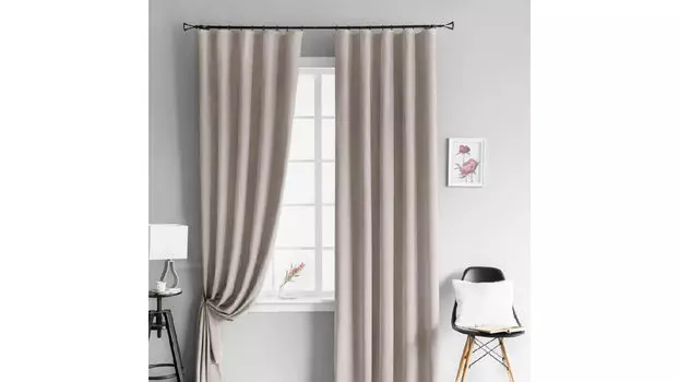 Комплект портьер Askona Home Tina 145 270 светло-серый