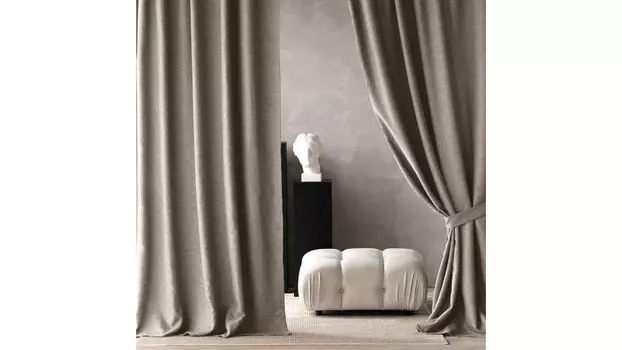 Портьеры с подхватами Askona Home Wonder 145 270 серо-бежевый