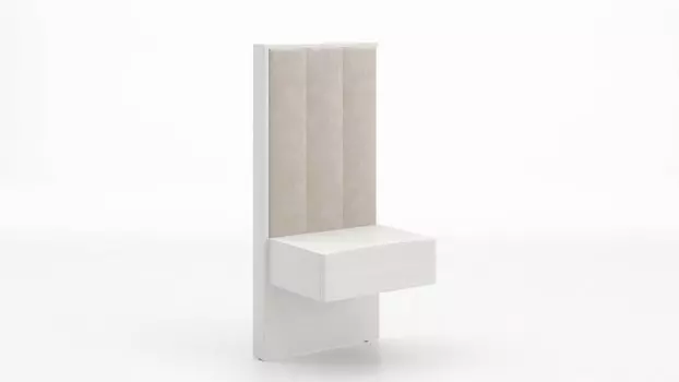 Приставной модуль Jess, Белый текстурный