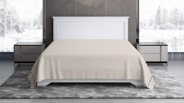 Простыня без резинки Soft Silver, цвет Песчаный берег