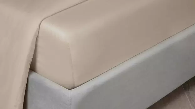 Простыня на резинке Home Крем-брюле