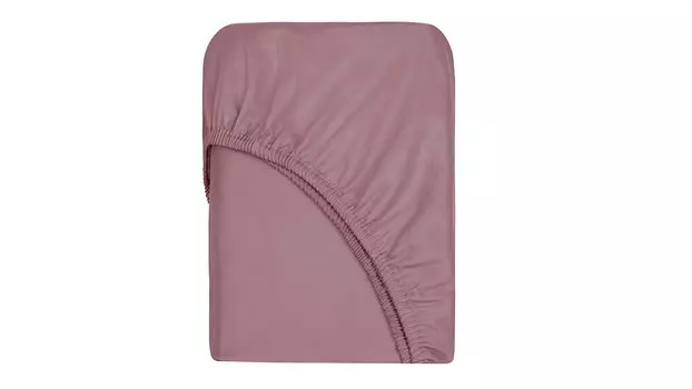 Простыня на резинке Askona Home, цвет: Пудровый лиловый