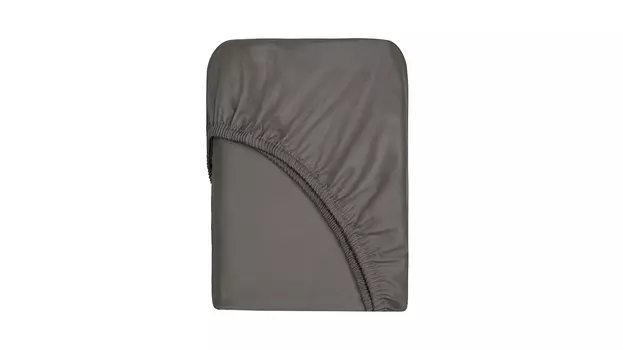 Простыня на резинке Askona Home Scandi, цвет темно-серый