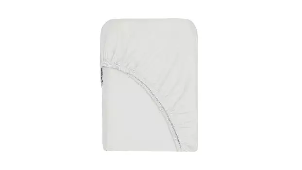 Простыня на резинке Askona Home Scandi, цвет белый