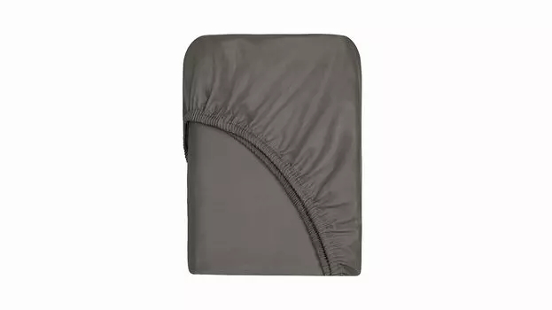 Простыня на резинке Askona Home Scandi, цвет темно-серый