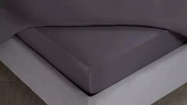 Простыня на резинке Home Графит
