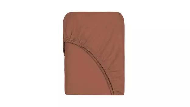 Простыня на резинке Maco Sateen Limited Терракот