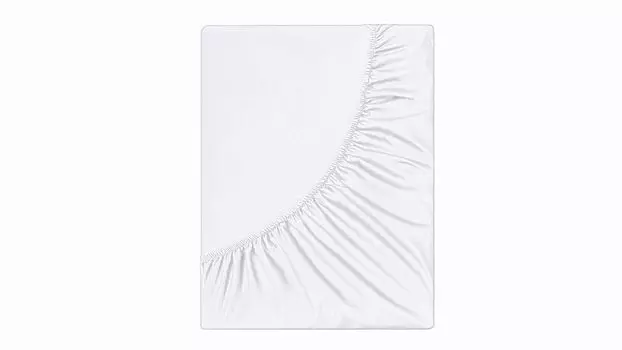 Простыня на резинке Soft Silver Альпийский снег