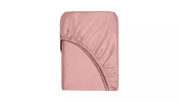 Простыня на резинке Solid Tencel, цвет Розовое золото