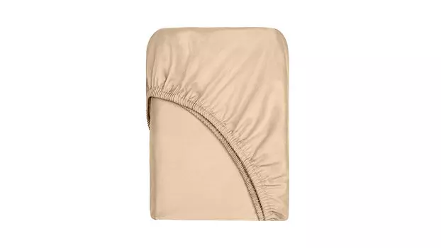 Простыня на резинке Solid Tencel, цвет Ванильный