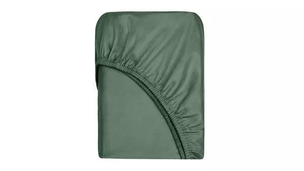 Простыня на резинке Solid Tencel, цвет Зеленый чай