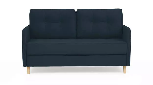 Прямой диван Amani Mini с узкими подлокотниками, стежка пуговицы