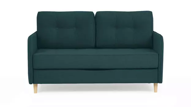 Прямой диван Amani Mini с узкими подлокотниками, стежка пуговицы