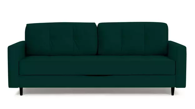 Прямой диван Amani PRO с анатомическим матрасом и широкими подлокотниками, ножки пластик