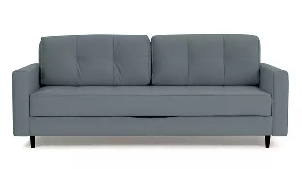 Прямой диван Amani PRO с анатомическим матрасом и широкими подлокотниками, ножки пластик