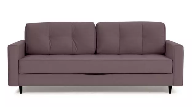 Прямой диван Amani PRO с анатомическим матрасом и широкими подлокотниками, ножки пластик