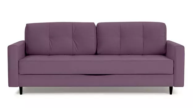 Прямой диван Amani PRO с анатомическим матрасом и широкими подлокотниками, ножки пластик