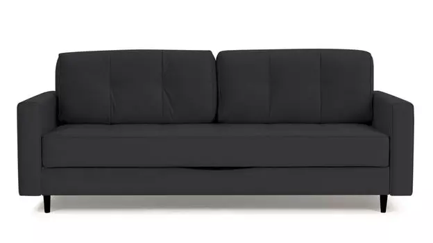 Прямой диван Amani PRO с анатомическим матрасом и широкими подлокотниками, ножки пластик