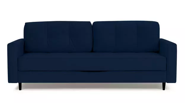 Прямой диван Amani PRO с анатомическим матрасом и широкими подлокотниками, ножки пластик