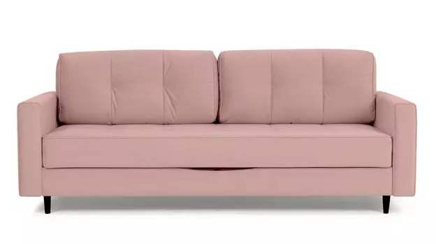 Прямой диван Amani PRO с анатомическим матрасом и широкими подлокотниками, ножки пластик