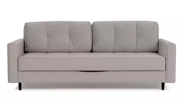 Прямой диван Amani PRO с анатомическим матрасом и широкими подлокотниками, ножки пластик