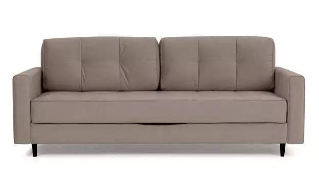 Прямой диван Amani PRO с анатомическим матрасом и широкими подлокотниками, ножки пластик