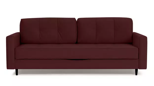 Прямой диван Amani PRO с анатомическим матрасом и широкими подлокотниками, ножки пластик